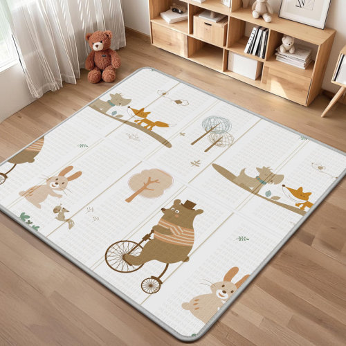 PIGLOG Foldable Baby Play Mat, PIGLOG Waterproof Playmats for Babies and Toddlers Kids, Safe Foam Playmat for Tummy Time, 50x50 Playpen Mat, Reversible Portable Baby Floor Mat for Infant, Toddler & Reviews | Wayfair