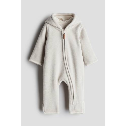 HOODED FLEECE JUMPSUIT