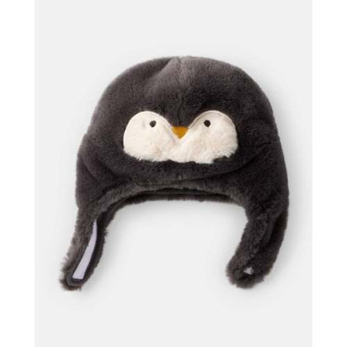Baby Penguin Winter Trapper Hat - Black/White - Carter's | Carter's