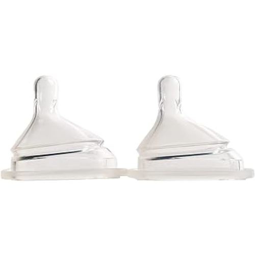 Hegen Baby Bottle Teat Medium Flow- for 3-6 Months (2-Pack)