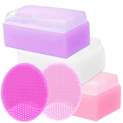 Cradle Cap Brush for Babies - Newborn Bath Essentials | Baby Cradle Cap Treatment Set | Cradle Cap Kit for Babies (Pink 5-Pack) - 5-Pack Cradle Cap Kit - Pink