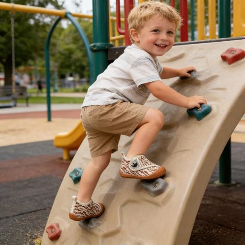 FEETCITY Baby First Walking Shoes Wide Baby Shoes Infant Sneakers Newborn Crib Shoe Barefoot Lightweight Slip On Shoe