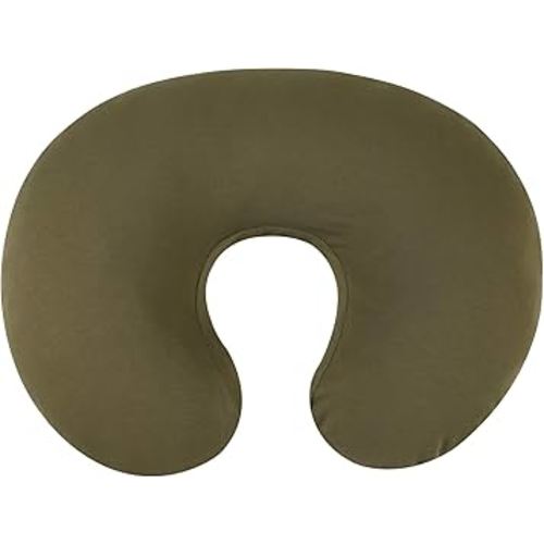 Onacosht 100% Organic Cotton Nursing Pillow Cover Soft Breathable Jersey Feeding Pillow Slipcover Fits Standard Infant Nursing Pillow or Positioner for Baby Boy and Girl, Olive