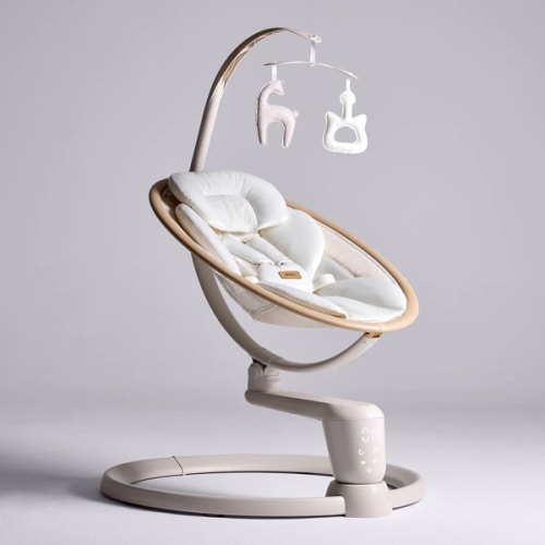 HARPPA Weddell Signature | Eye-Level Electric Baby Swing for Newborns, Gentle Soothing & Parent Bonding