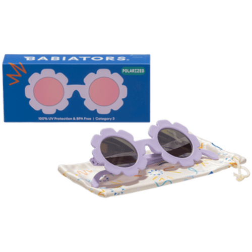 Irresistible Iris Flower I Polarized Lavender Mirrored Lenses – Babiators Sunglasses