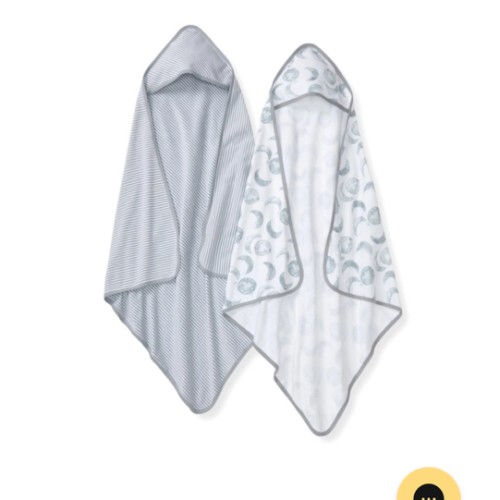 Hello Moon Organic Knit Terry Towels Set of 2