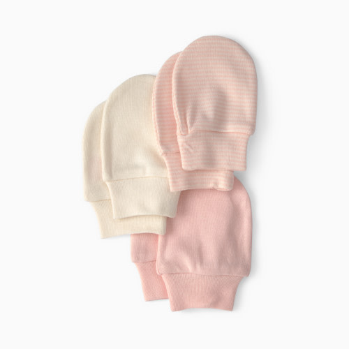 Carter's Mittens (3 Pack) - Pink/Ivory, 0-3 M