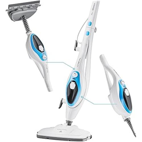 PurSteam 10-in-1 Steam Mop, Floor Steamer with Detachable Handheld Steam Cleaner for Tile, Hardwood Floors