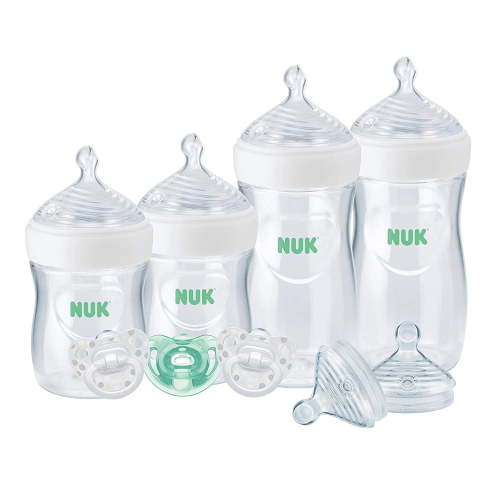 NUK Simply Natural Bottles with SafeTemp, Gift Set, 0+ Months
