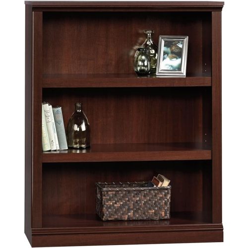 Sauder Miscellaneous Storage 3-Shelf Bookcase/ Book shelf, Select Cherry finish - Select Cherry Finish
