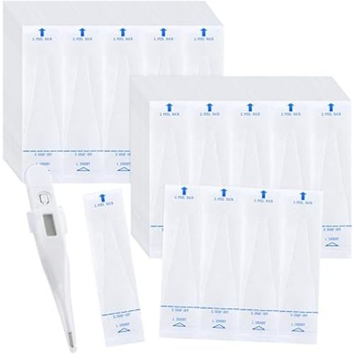 200pcs Disposable Probe Covers for Digital Thermometers Universal Thermometers Sleeves for Accurate Sanitary Oral Ear Underarm Recta Thermometer
