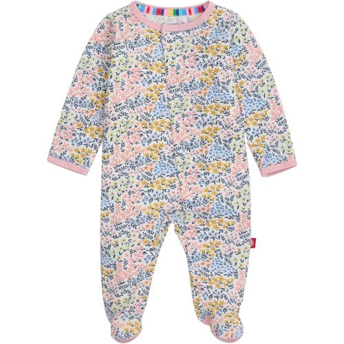 Magnetic Me Girls Modal Magnetic Baby Footie Pajamas | Silky Soft Modal Fabric | Baby Sleepers Available Sizes PRE - 24M