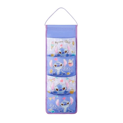 QOQXQOOH Cute Wall Hanging Storage Bag | 4-Pocket Over-The-Door & Wall Home Storage Shelves | Decorations for Kids Bedroom (Small Size)