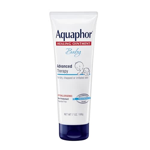 Aquaphor Baby Healing Ointment Advanced Therapy Skin Protectant, Dry Skin and Diaper Rash Ointment, 7 Oz Tube