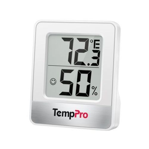 TempPro TP49 Mini Hygrometer Thermometer with Large Digital View Indoor Thermometer Humidity Gauge Monitor for Greenhouse Cellar (Formerly ThermoPro)