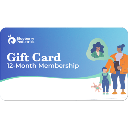 Blueberry Pediatrics 12 month subscription