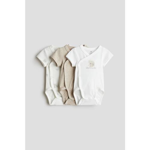 3-PACK WRAPOVER BODYSUITS
