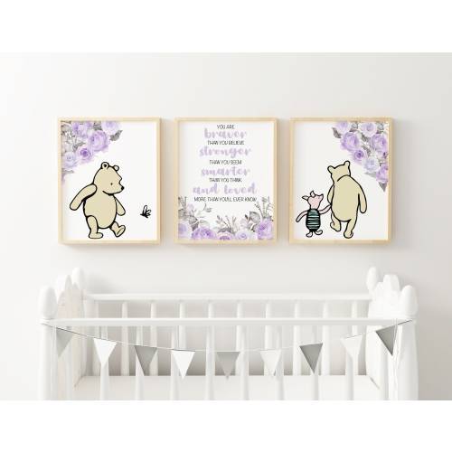 Winnie the Pooh Nursery Art Print Printable Wall Decor
