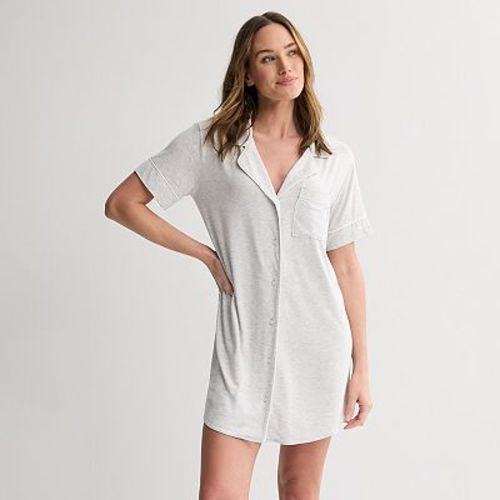 Women's Sonoma Goods For Life® Short Sleeve Modal Notch Sleepshirt
