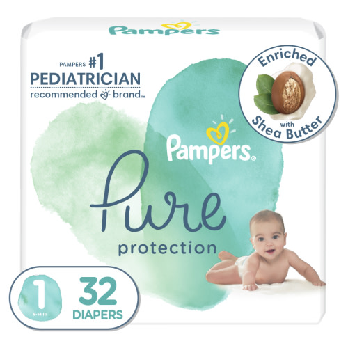 Pampers Pure Protection Diapers Size 1