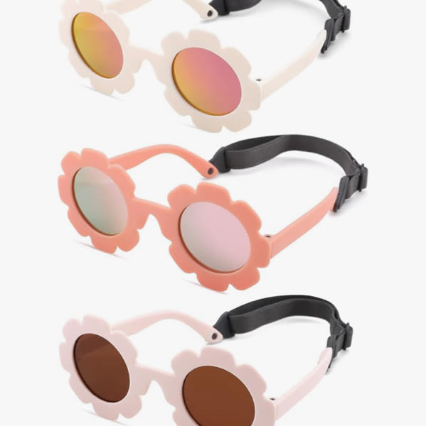 Polarized Baby Sunglasses with Strap UV400 Infant 0-24 Months