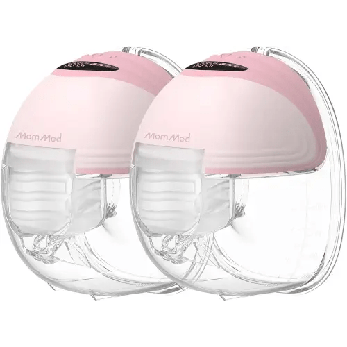 MomMed Wearable Breast Pump S21 - Leak-Proof Design, Hands-Free Double Portable Electric Breast Pump with 9 Levels - 24mm Shield