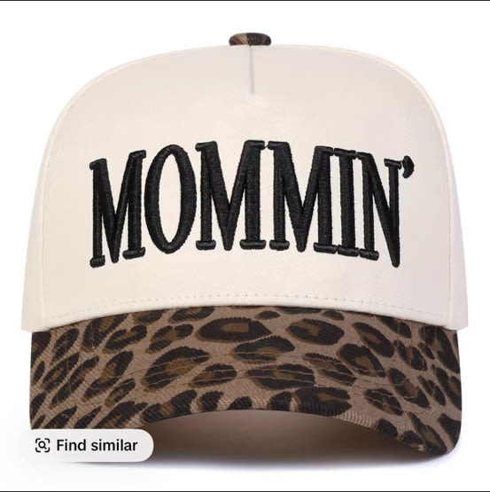 Unisex Letter MOMMIN' Embroidered Leopard Print Patchwork Baseball Cap Outdoor Adjustable Sunscreen Leisure Hat Spring Autumn Travel Tourism Beach Vacation - TikTok Shop