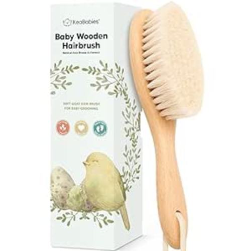 Amazon.com : Baby Hair Brush - Baby Brush with Soft Goat Bristles, Cradle Cap Brush, Perfect Scalp Grooming Product for Infant, Toddler, Kids, Newborns, Baby Girls, Boys (Walnut, Oval) : Baby