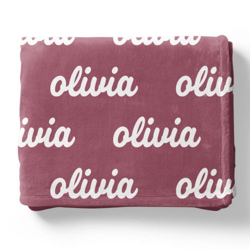 Violet Tones Personalized Color Blanket
