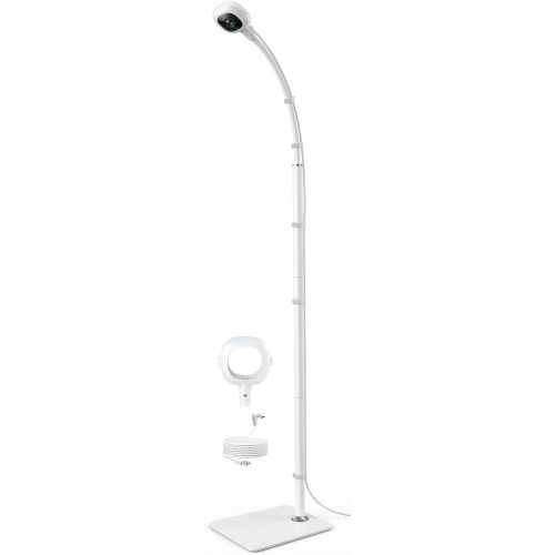 wochel Upgraded Floor Stand for Nanit Pro Baby Monitor, Full Enclosure Cover Nanit Stand with Adjustable Height, Heavy-Duty Baby Monitor Stand No Tools or Wall Damage (Camera not Included)