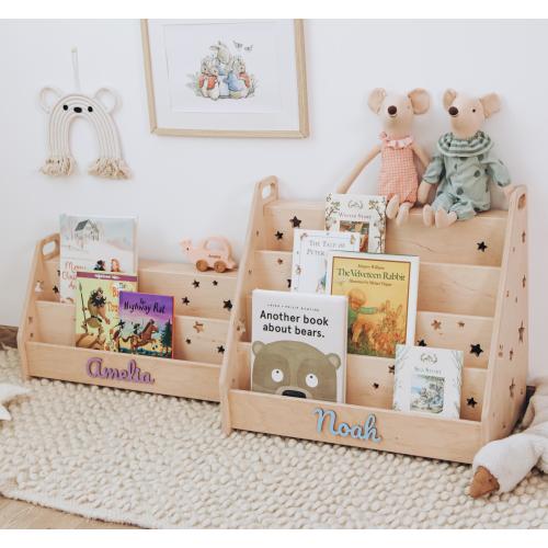 Educational Bookshelf for Preschooler Furniture for Kids 2-nd Birthday Gift Nursery Bookshelf Gift For Niece Nursery Decor Kid's Bookshelf