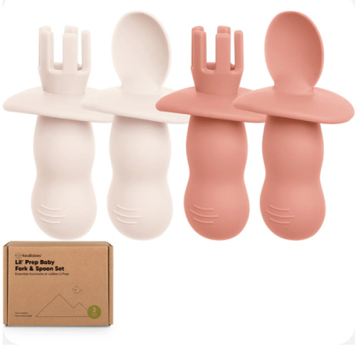 2-Sets Lil’ Prep Baby Fork & Spoon