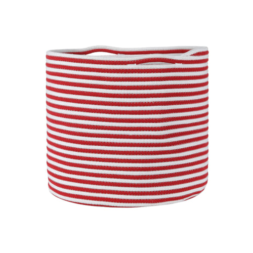 Midlee Candy Cane Rope Basket
