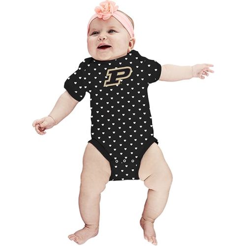 Two Feet Ahead Hearts Baby Bodysuit Creeper Baby Girl Clothes Newborn Infants Sizes 0-3M 6M 12M