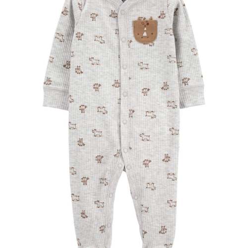 Grey Baby Brown Rhino Snap Up Sleeper | Carter’s Oshkosh Canada