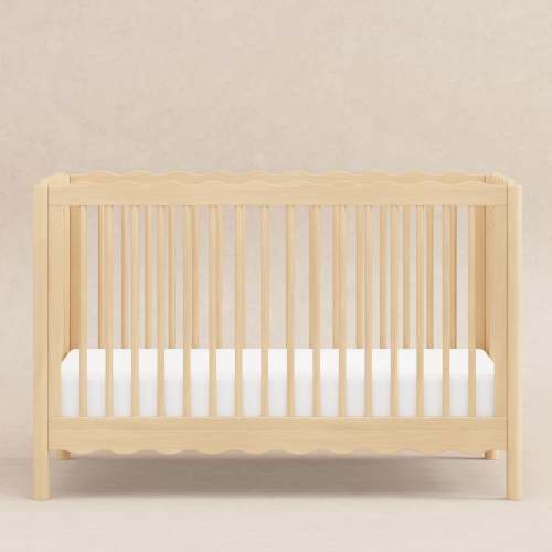 babyletto x Mushie Swell 4-in-1 Convertible Crib with Toddler Bed Conversion Kit