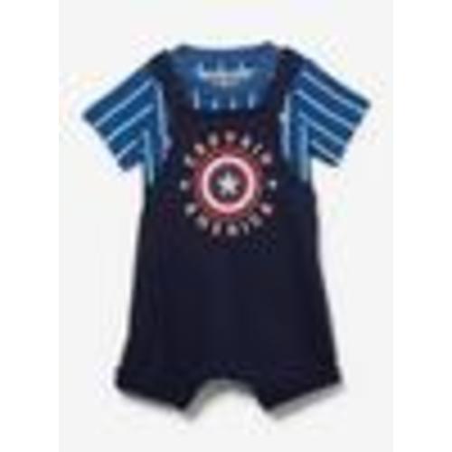 Marvel Captain America Infant T-Shirt & Overall Set | BoxLunch