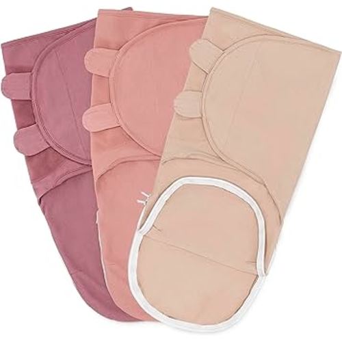 Comfy Cubs Swaddle Blankets for Baby Girl & Boy, Easy Adjustable Sleep Sack with Easy Access Zipper for Diaper Changes, Baby Blankets 0-3 Months for Newborn