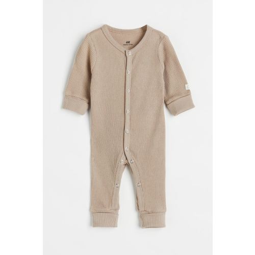 Adjustable-size Waffled Jumpsuit