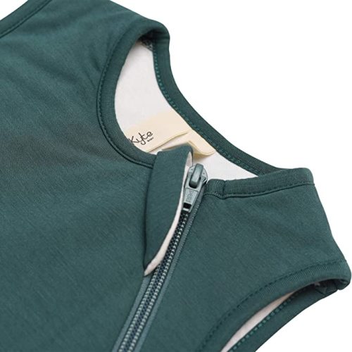 KYTE BABY Unisex Bamboo Rayon Sleeping Bag for Babies and Toddlers, 1.0 Tog (0-6 Months, Emerald)