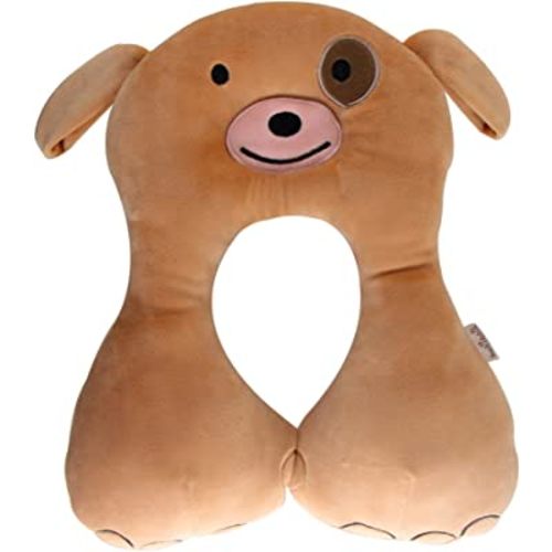 KAKIBLIN Baby Neck Pillow, Toddler Neck Support Pillow for Pushchair, Car Seat, Dark Green (Brown)