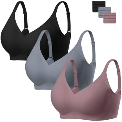habibee Bra for Women No Underwire Comfort Seamless Bras Push Up Wireless Bras Full Coverage Bralettes, Bra Extender