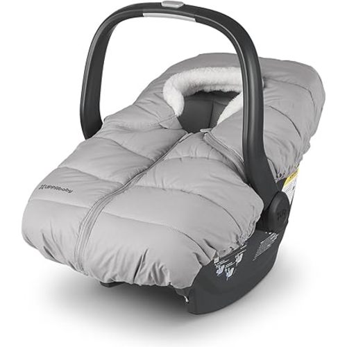 UPPAbaby CozyGanoosh for Aria and Mesa Infant Car Seat Carriers/Easily Attaches to Aria, Mesa, Mesa V2, Mesa Max/Ultra-Plush, Weather-Proof/Light Grey
