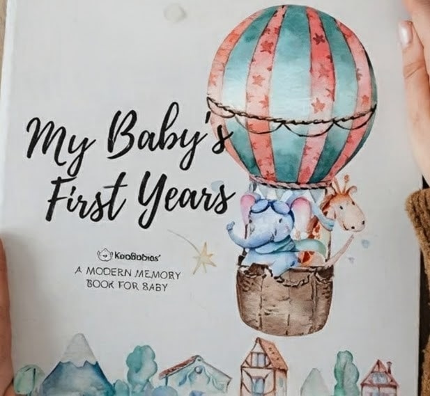 Craft Baby Memory Book, First 5 Years Baby Books, 90 Pages Keepsake Milestone Journal for Baby Girls, Boys