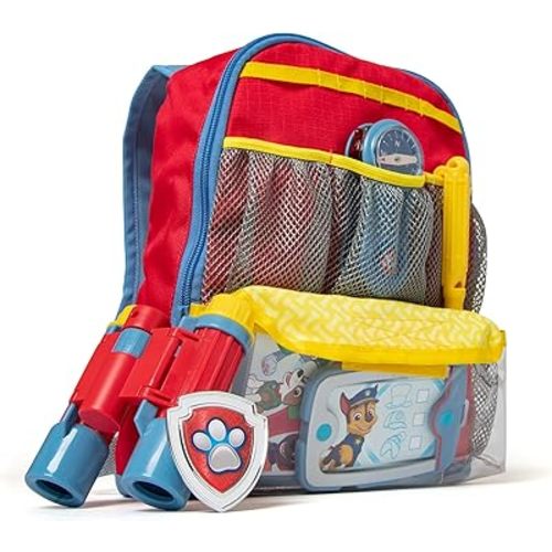 Melissa & Doug PAW Patrol Pup Pack Backpack, Adventure-Ready PAW Patrol Toys for Kids with Whistle, Binoculars, & Mission Cards, Preschool Toys for Girls & Boys Ages 3+