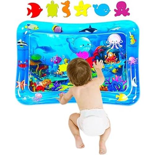 ZHUYNXIR Infant Toys, Tummy Baby Toys, Inflatable Play Mat Water Cushion Baby Toys, Fun Early Development Activity Play Center for Newborn (27.5x20 in)