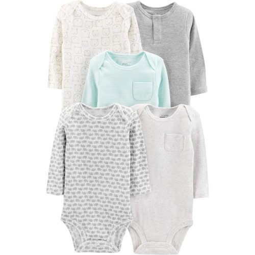 Simple Joys by Carter's unisex-baby 5-pack Long-sleeve Bodysuit