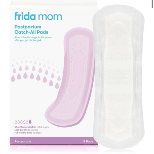 Frida Mom Postpartum Pads, Leak Proof Feminine Care Maxi Pads, 6 Layers of Protection for Maximum Absorbency (18ct)