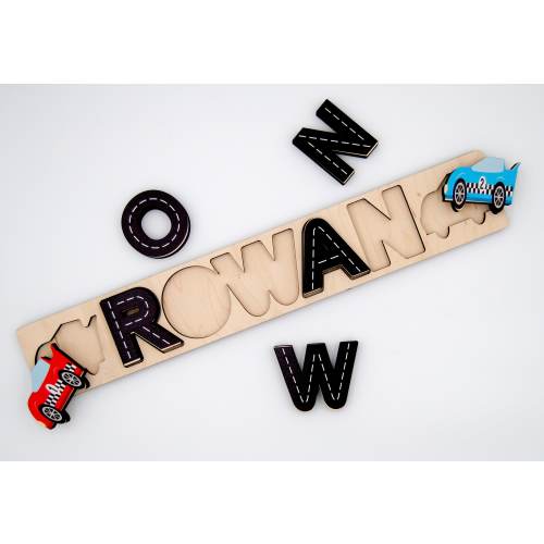 Racetrack name puzzle/ race car name puzzle