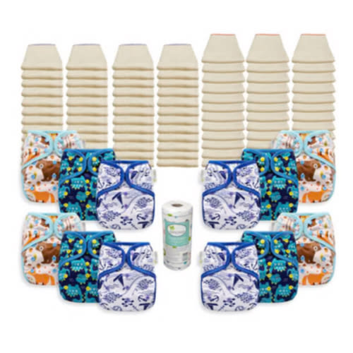 OsoCozy Grande Better Fit Diaper Package with OsoCozy One Size Diaper Covers